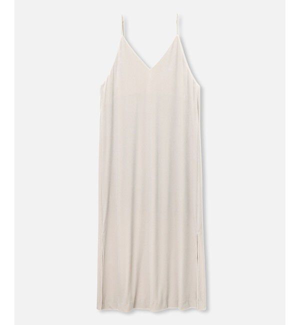 allureville「ベロアサイドスリットキャミワンピース」|ワンピース|