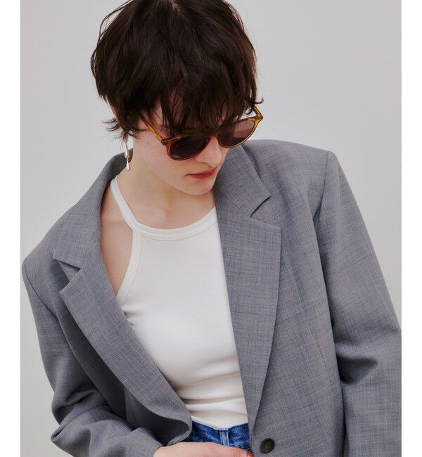 allureville「T/Wヒラニジュウオリテーラー2Bジャケット」|テーラードジャケット|