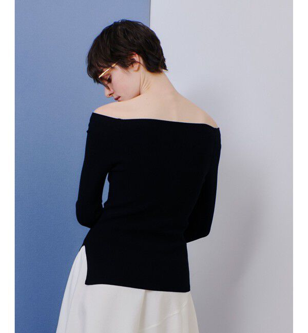 allureville「2WAYネックサイドスリットプルオーバー」|ニット・セーター|