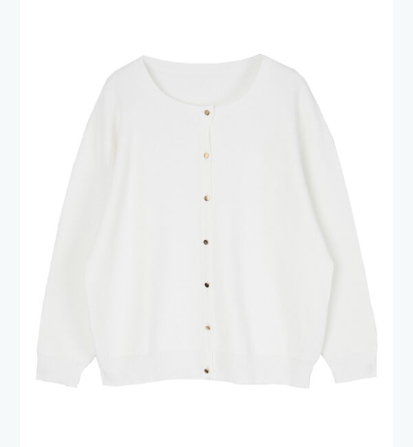ur's「ゴールド釦サマーニットカーディガン」|ニット・セーター|