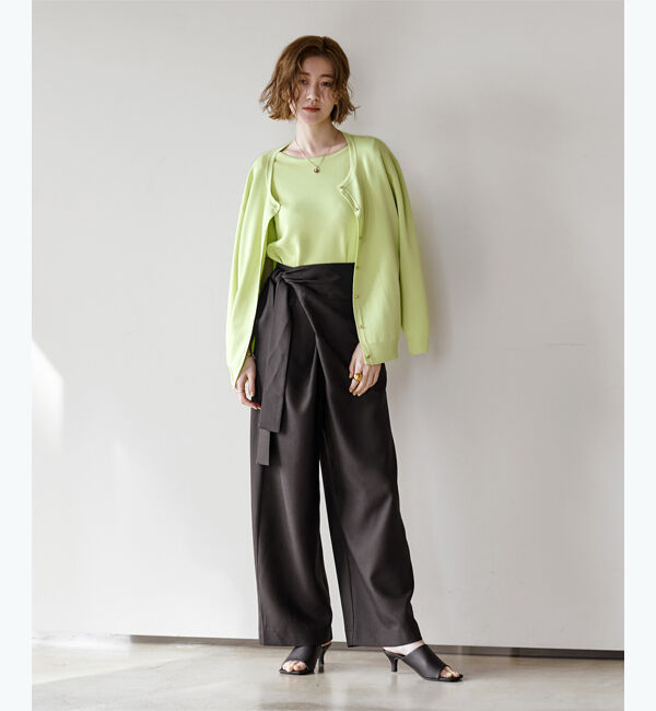 ur's「ゴールド釦サマーニットカーディガン」|ニット・セーター|