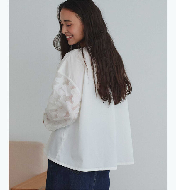 titivate「シアージャガードスリーブブラウス」|シャツ・ブラウス|