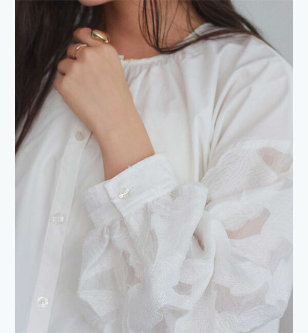 titivate「シアージャガードスリーブブラウス」|シャツ・ブラウス|