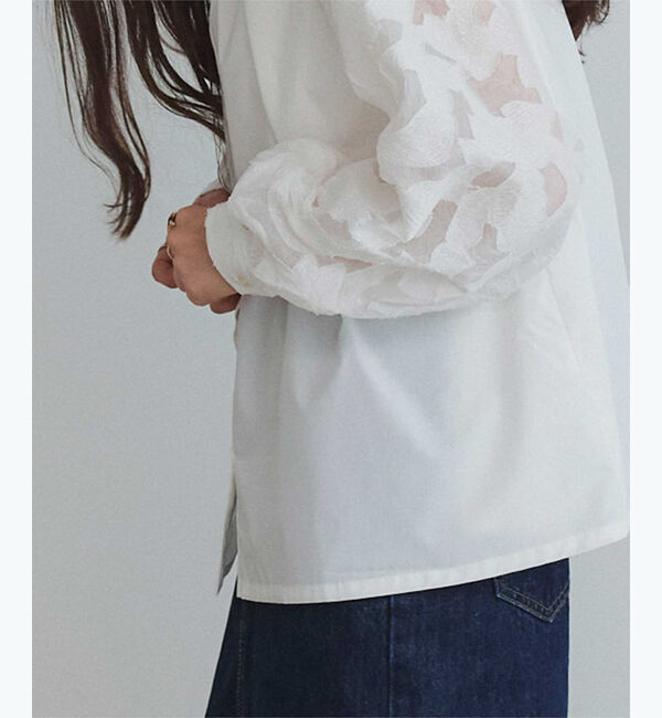 titivate「シアージャガードスリーブブラウス」|シャツ・ブラウス|