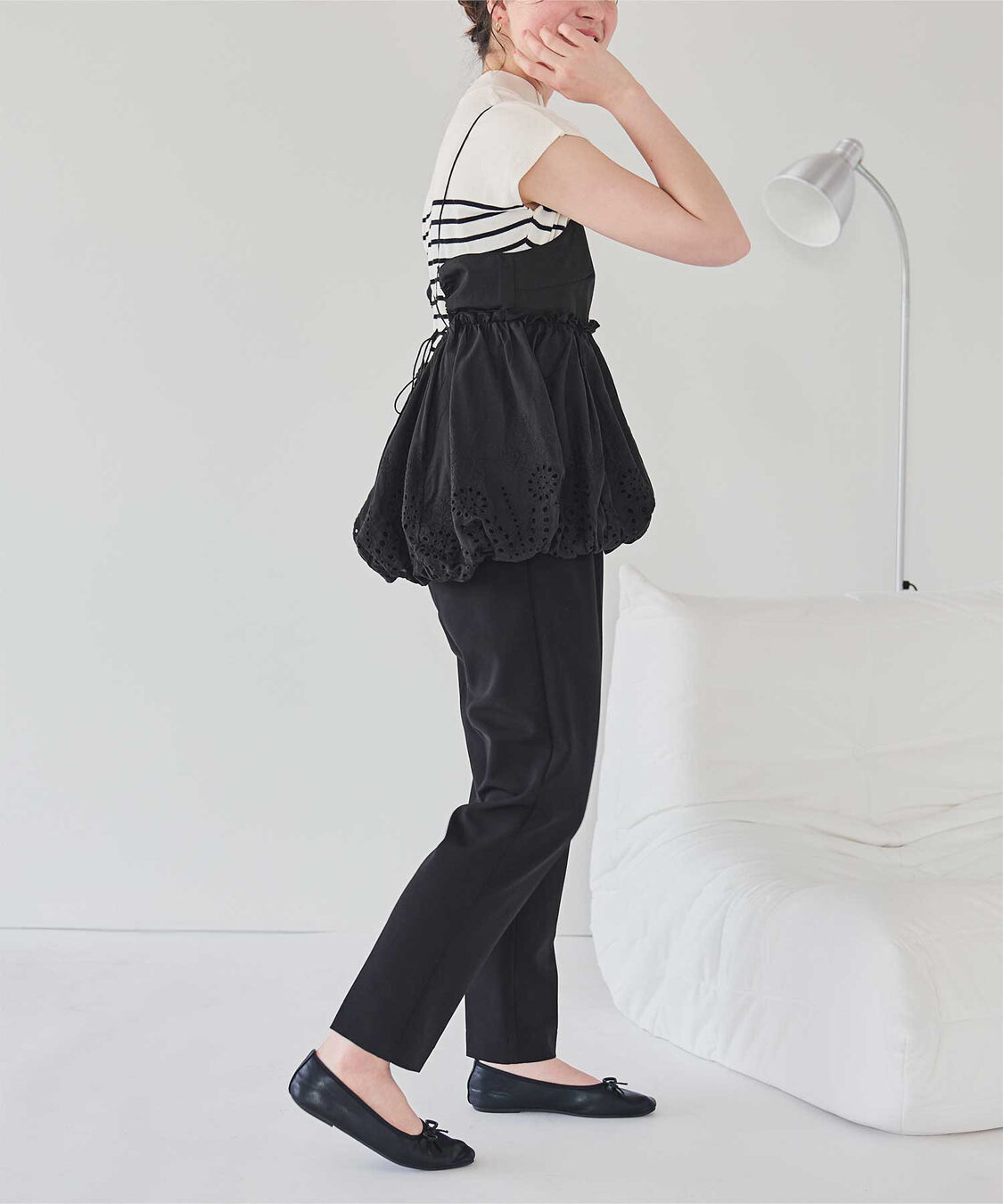 titivate「コットン刺繍レースキャミソールトップス」|Tシャツ・カットソー|