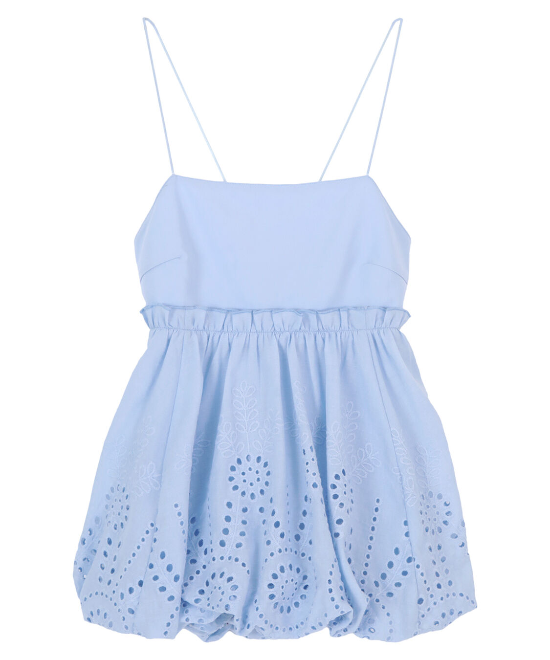 titivate「コットン刺繍レースキャミソールトップス」|Tシャツ・カットソー|ブルー