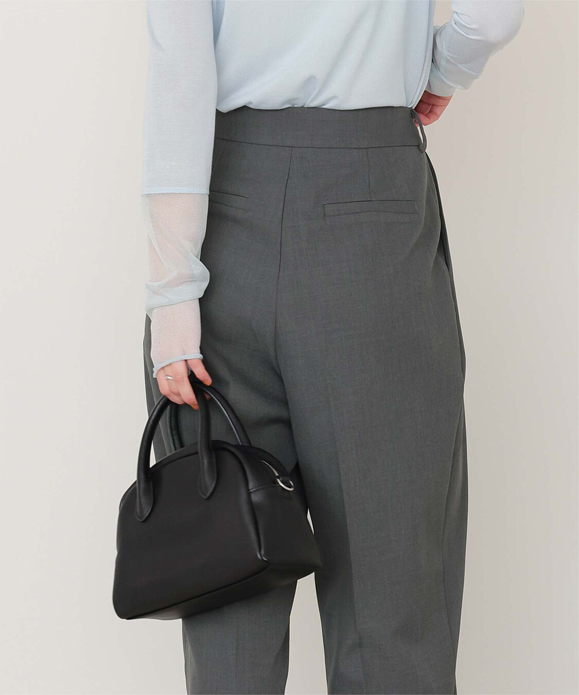 titivate「インタックセンタープレスワイドパンツ」|スラックス|