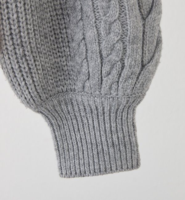  「ケーブルニットアンサンブル」|ニット・セーター|