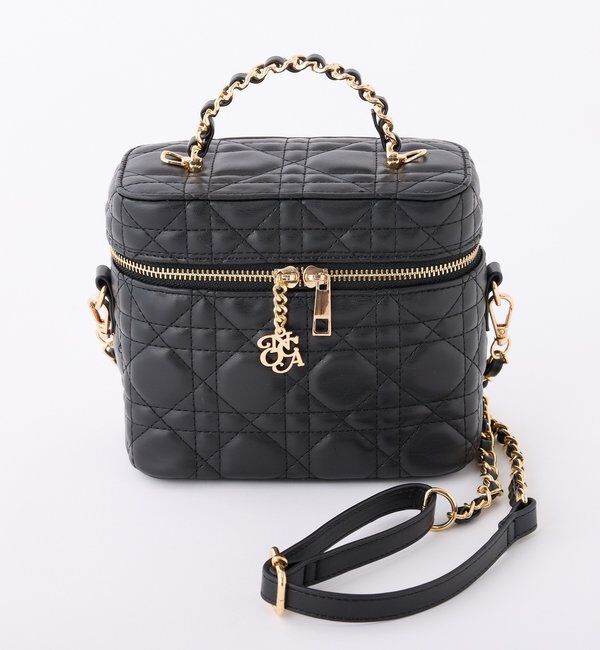  「WEB限定/チャーム付きキルティングバニティバッグ」|ショルダー・メッセンジャー|