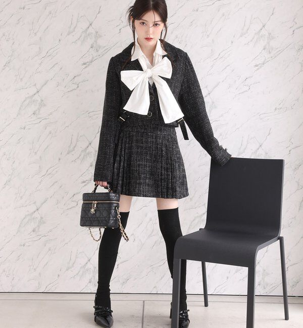  「WEB限定/チャーム付きキルティングバニティバッグ」|ショルダー・メッセンジャー|