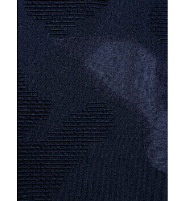 mizuiro ind「mizuiro ind シアーパターンチュニック」|ニット・セーター|