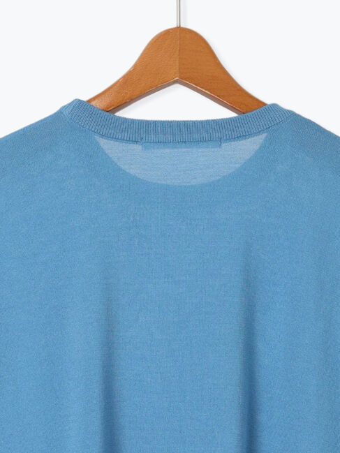 Lugnoncure「【接触冷感】サイドスリットハーフスリーブニット」|ニット・セーター|