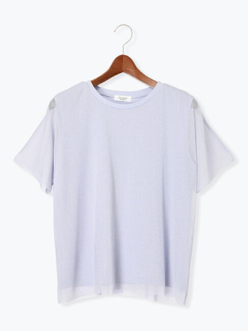 Te chichi TERRASSE「ラメチュールドッキングトップス」|その他|パープル