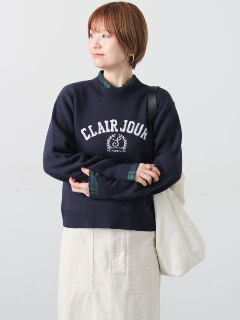 Lugnoncure「エンブレムロゴニット」|ニット・セーター|