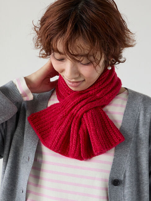 Lugnoncure「リボンキャンディマフラー」|その他|レッド