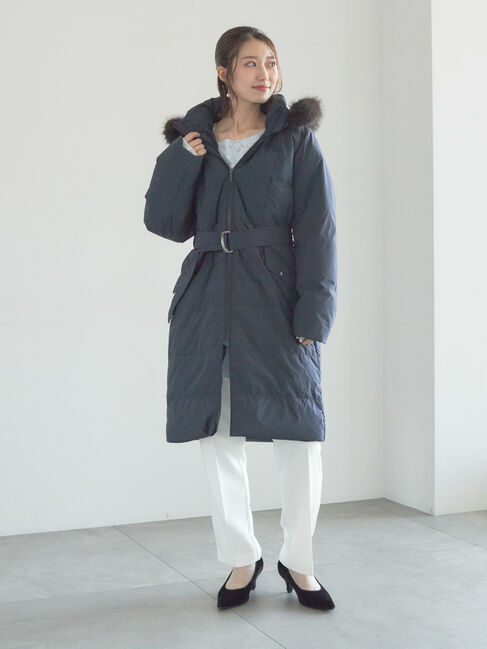 Te chichi「【宮本茉由着用】フードロングダウンコート」|その他|