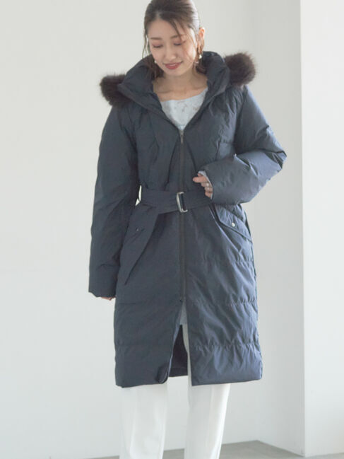 Te chichi「【宮本茉由着用】フードロングダウンコート」|その他|