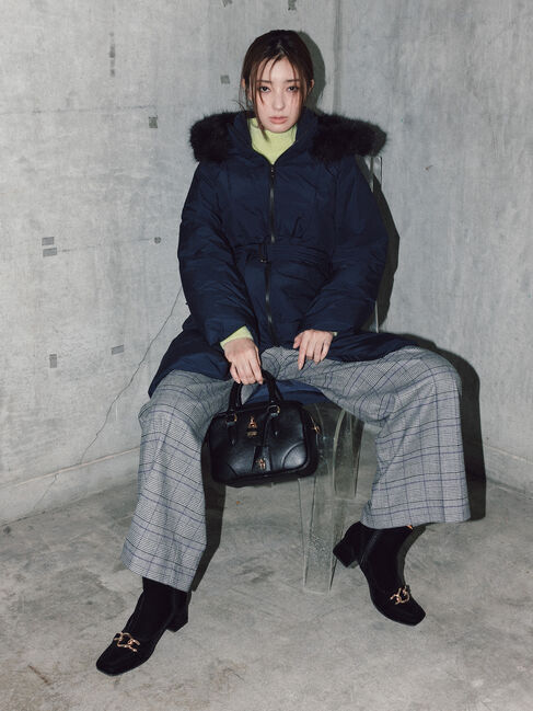 Te chichi「【宮本茉由着用】ハイネックフェザーニット」|ニット・セーター|