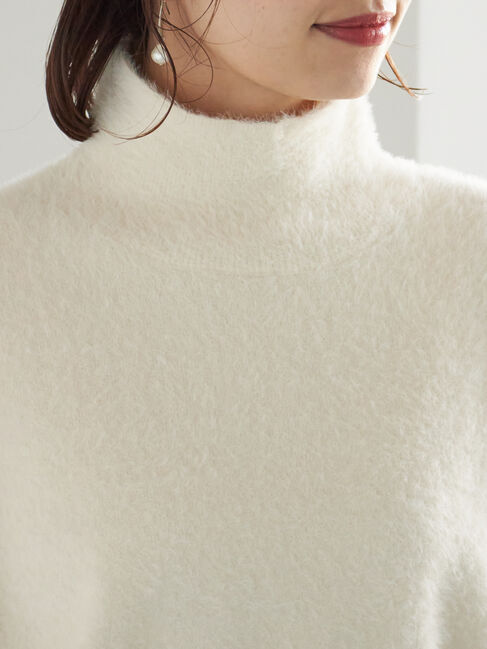 Te chichi「【宮本茉由着用】ハイネックフェザーニット」|ニット・セーター|