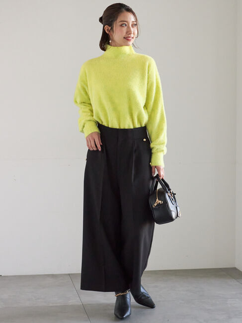 Te chichi「【宮本茉由着用】ハイネックフェザーニット」|ニット・セーター|