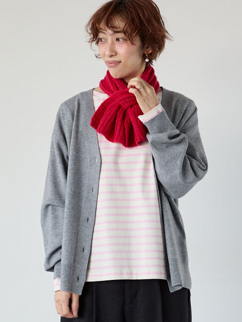 Lugnoncure「もちもちVネックカーディガン」|カーディガン|グレー