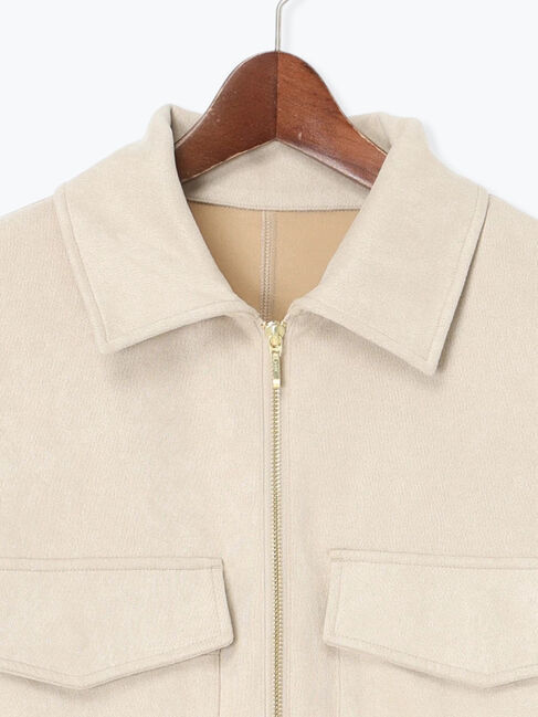 Te chichi「スウェードジップブルゾン」|ブルゾン・スタジャン|