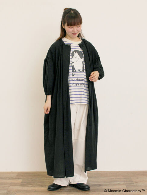 Samansa Mos2「【MOOMIN&times;Samansa Mos2】ワッペンボーダーカットソー」|Tシャツ・カットソー|