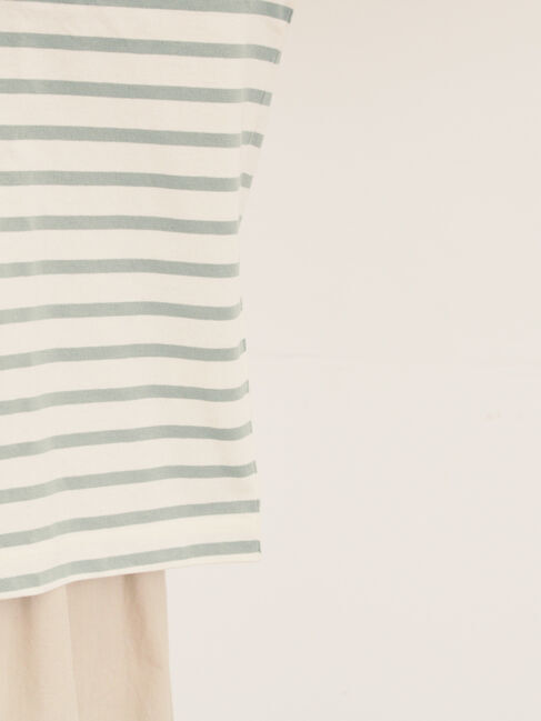 Samansa Mos2「【MOOMIN&times;Samansa Mos2】ワッペンボーダーカットソー」|Tシャツ・カットソー|