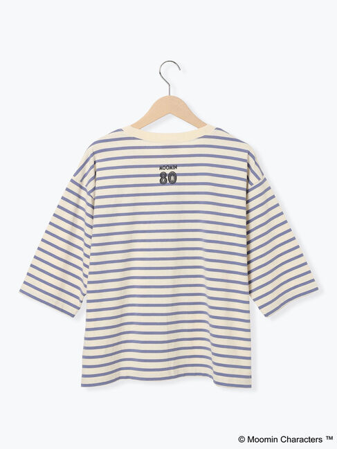 Samansa Mos2「【MOOMIN&times;Samansa Mos2】ワッペンボーダーカットソー」|Tシャツ・カットソー|