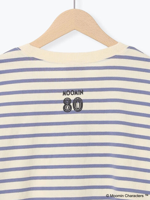 Samansa Mos2「【MOOMIN&times;Samansa Mos2】ワッペンボーダーカットソー」|Tシャツ・カットソー|