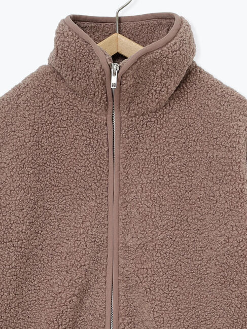 Samansa Mos2 blue「スタンドボアキルトジャケット」|その他|