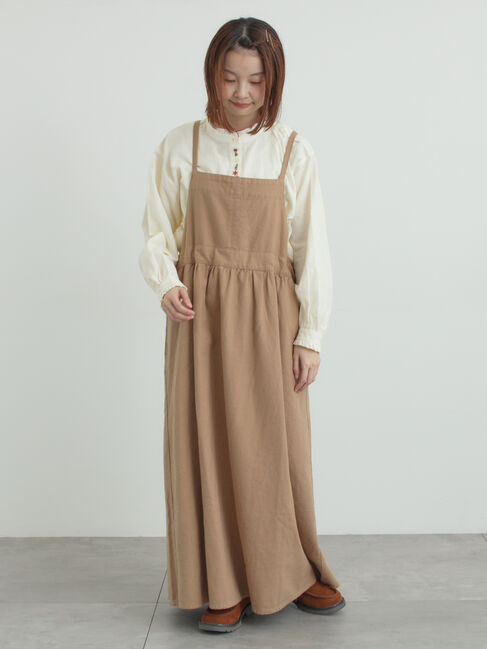 Samansa Mos2「エプロンジャンパースカート」|ワンピース|