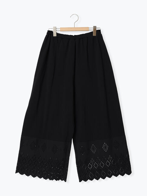 Samansa Mos2「[抗菌防臭]スカラップレースペチパンツ」|その他|ブラック