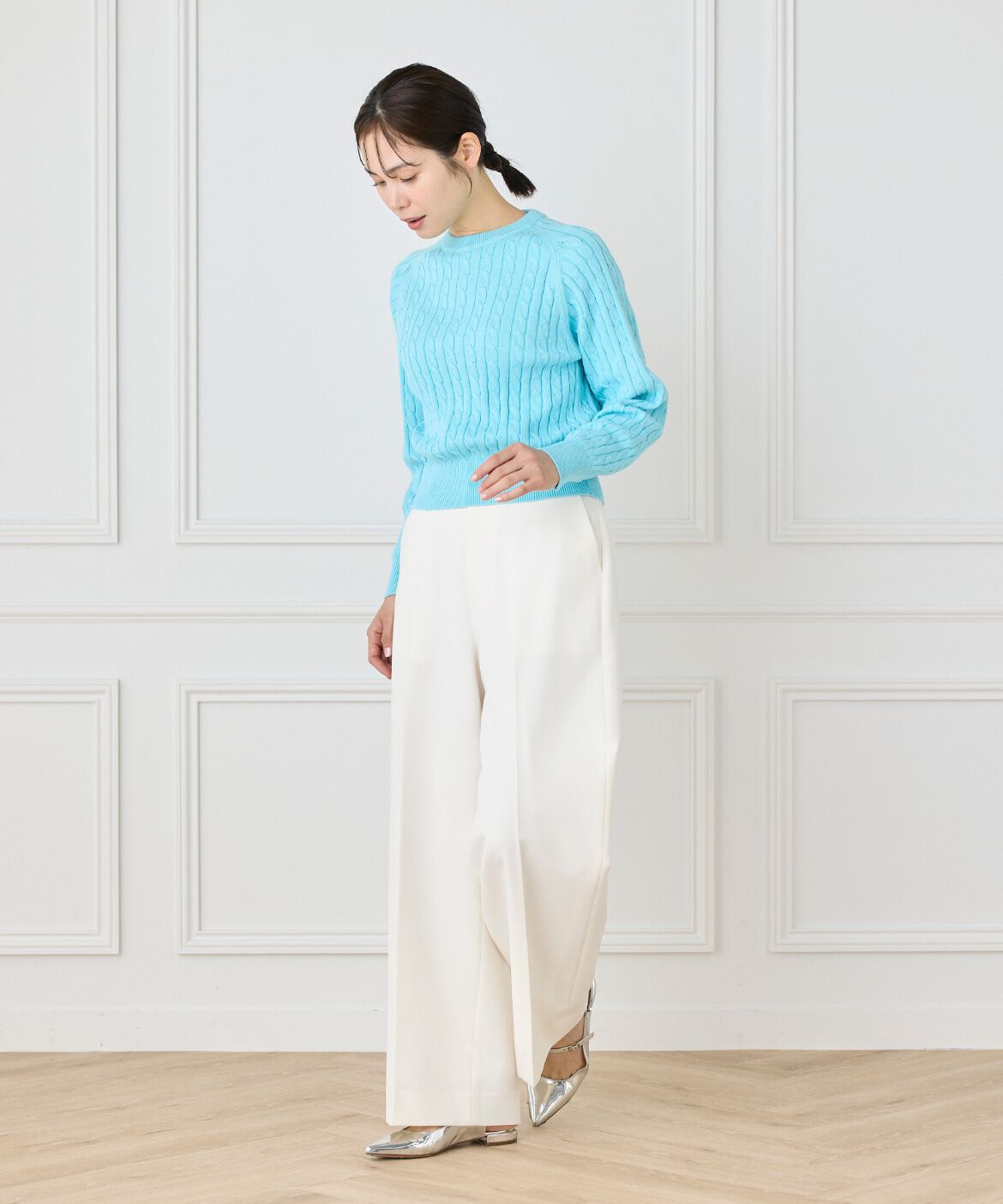 INED「ケーブルニット　　」|ニット・セーター|