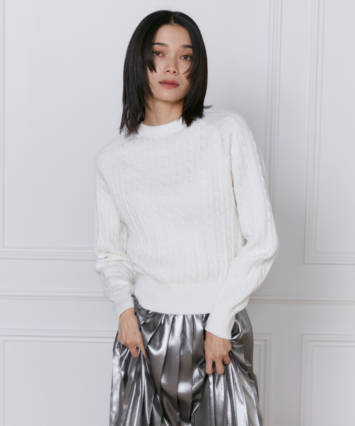 INED「ケーブルニット　　」|ニット・セーター|