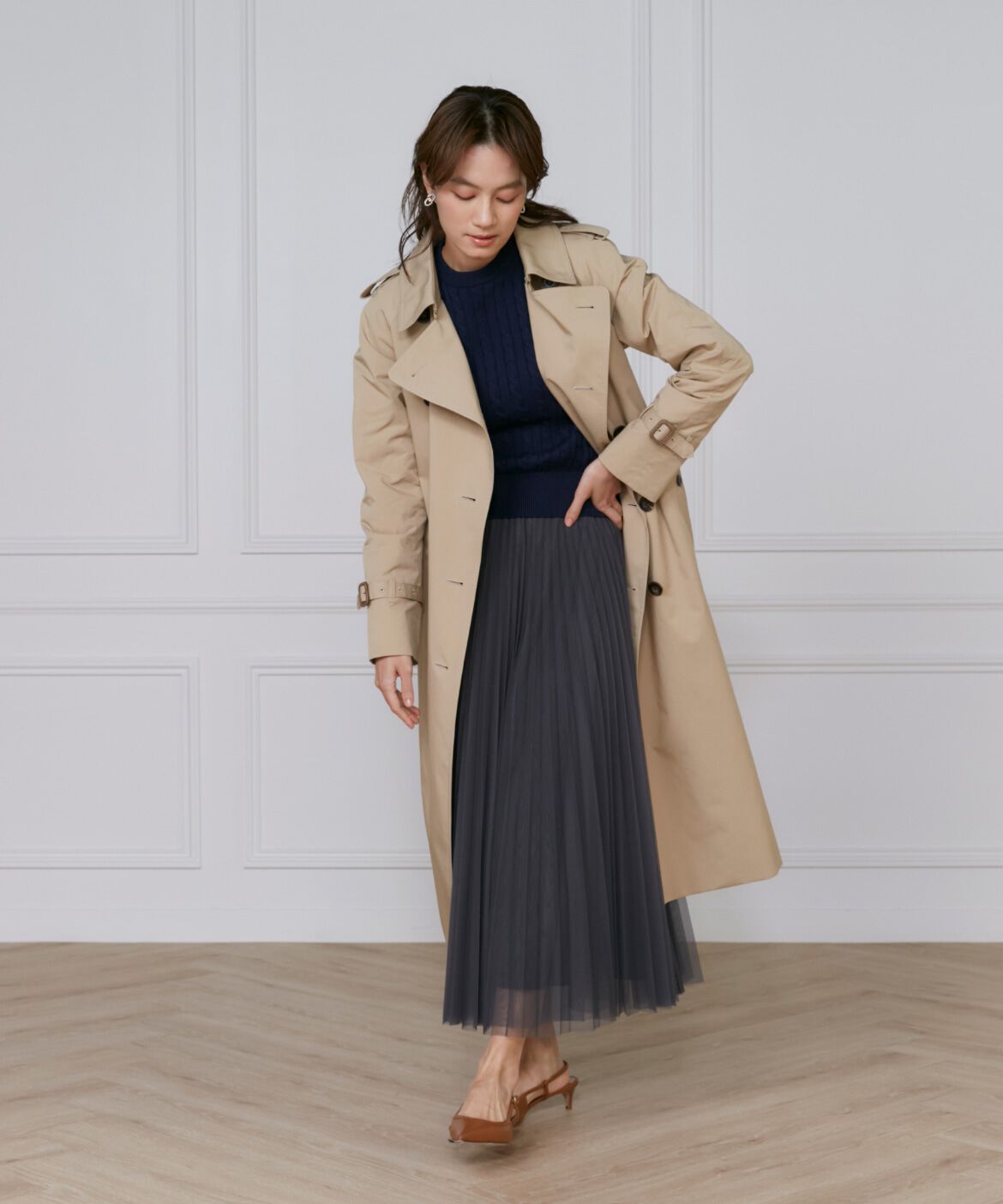 INED「ケーブルニット　　」|ニット・セーター|