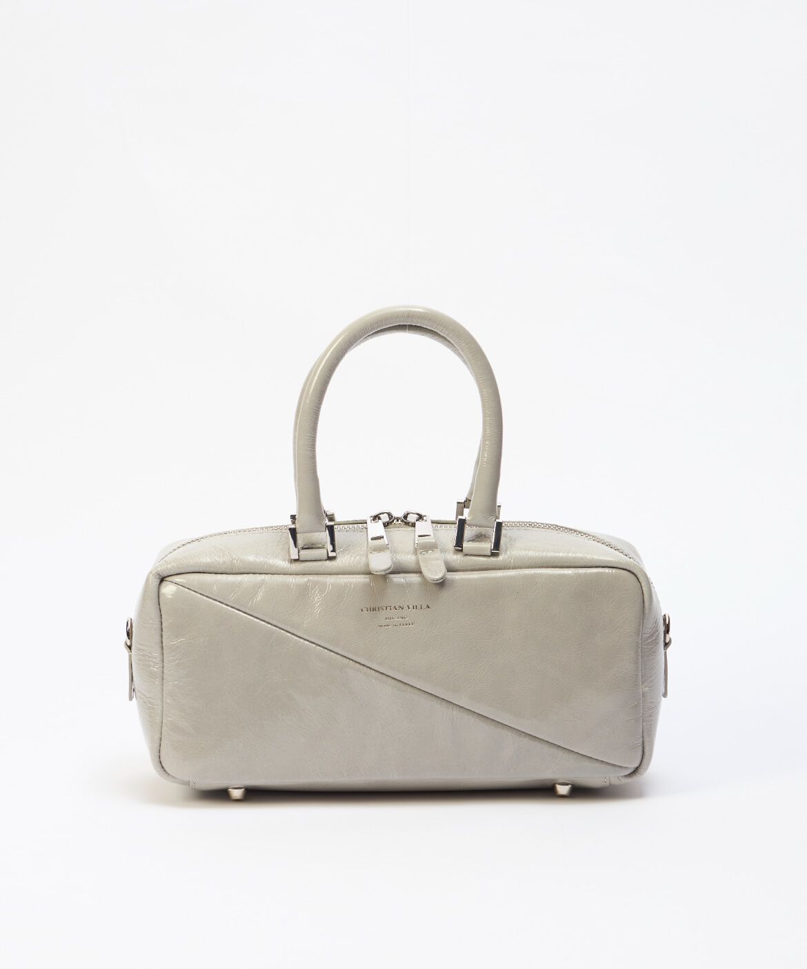 INED「《SUPERIOR CLOSET》スクエアボストンバッグ《CHRISTIAN VILLA》」|ショルダー・メッセンジャー|グレー1