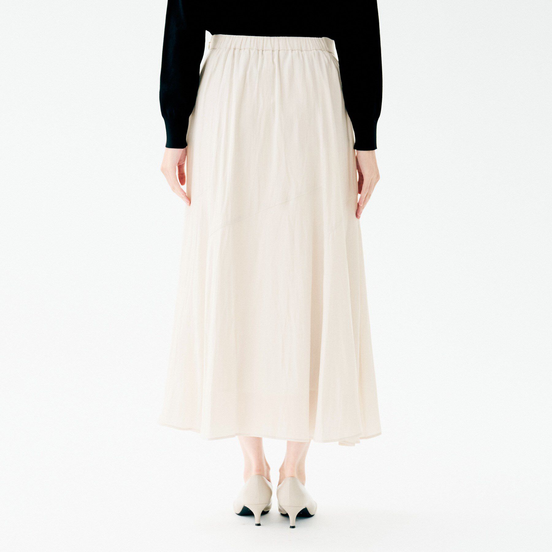 UNTITLED「【洗える/セレモニーにも/後ろウエストゴム】ロングスカート」|スカート|