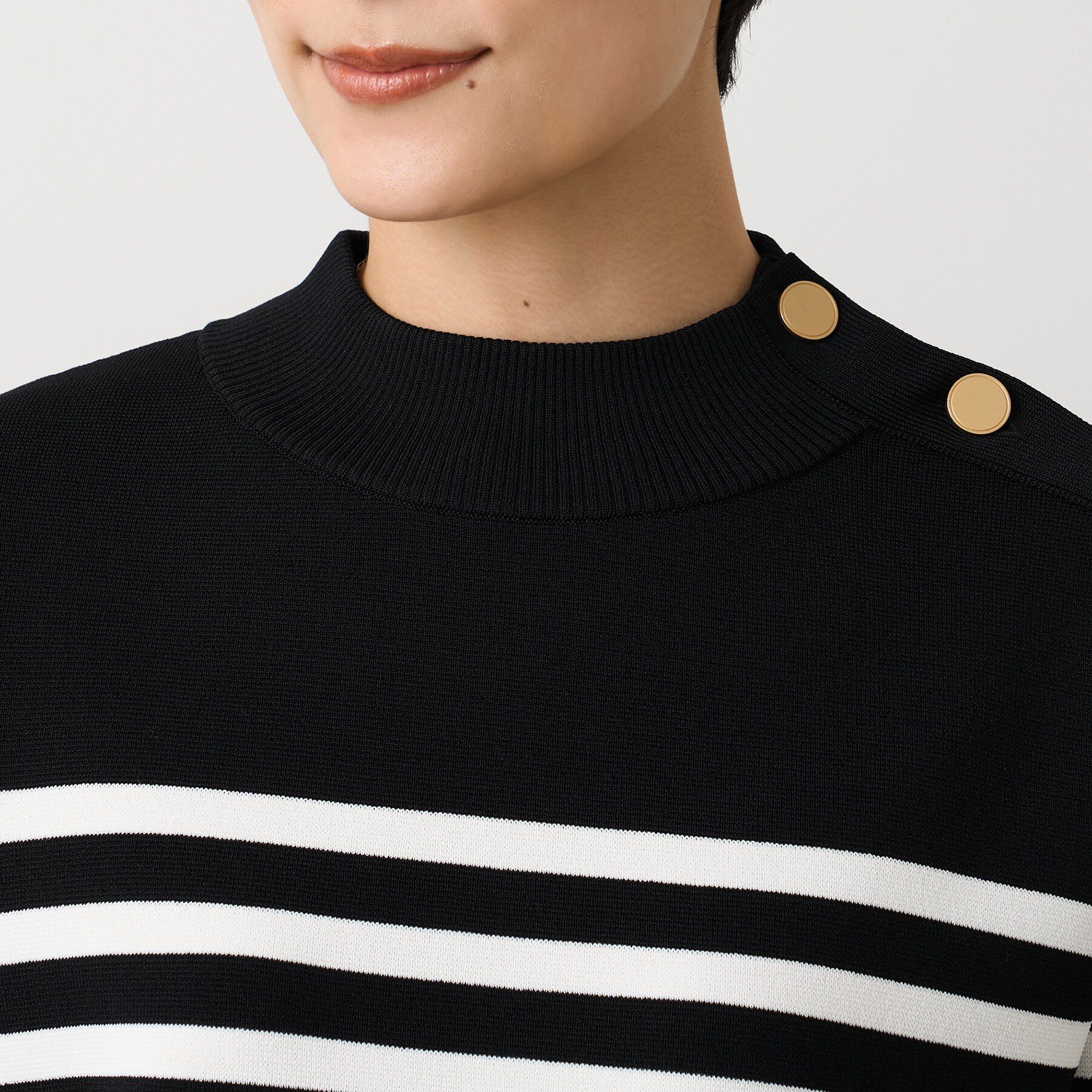 UNTITLED「【洗える/ゆったりコンパクト】ミラノリブプルオーバー」|ニット・セーター|