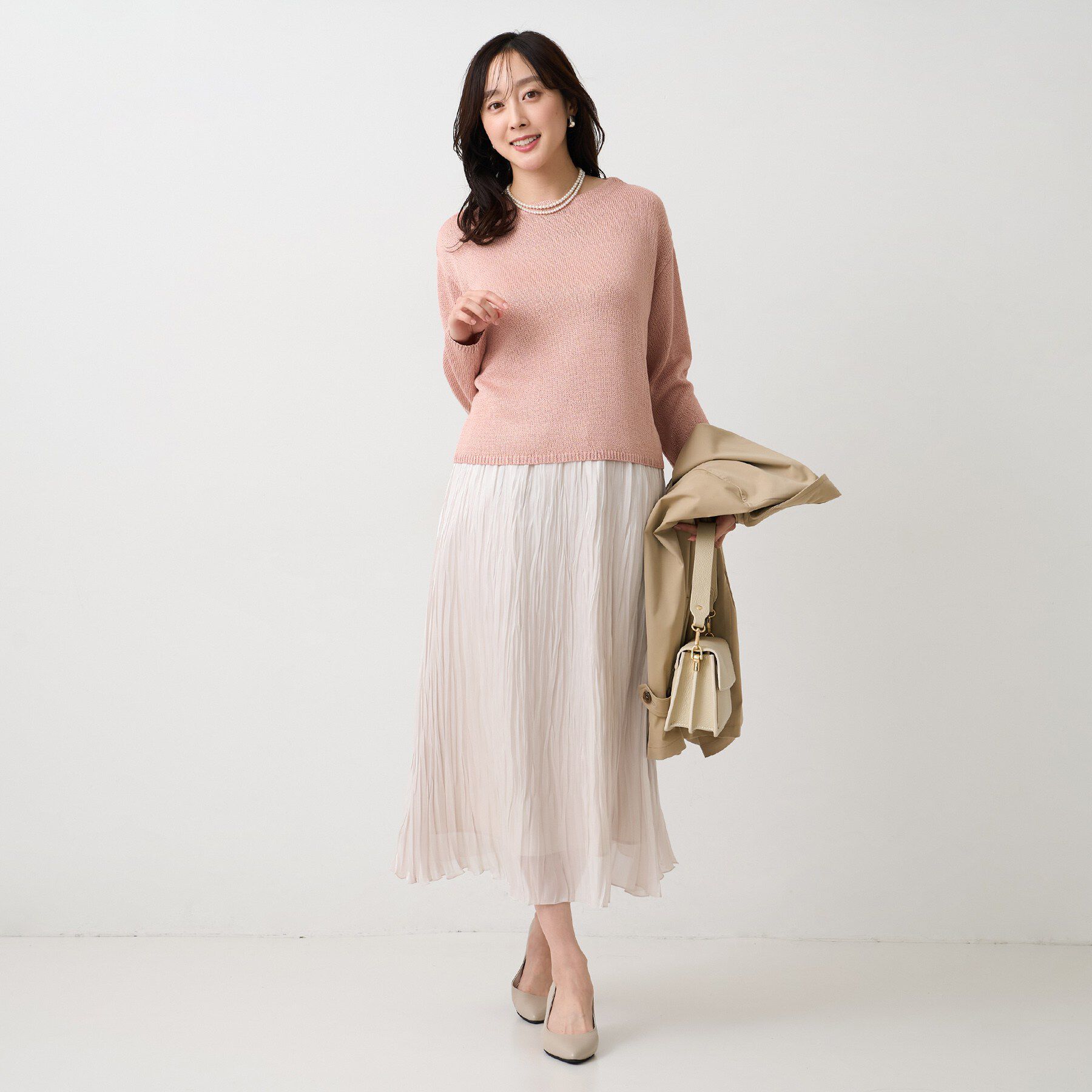 UNTITLED「【洗える/光沢感】ファンシーヤーンニット」|ニット・セーター|