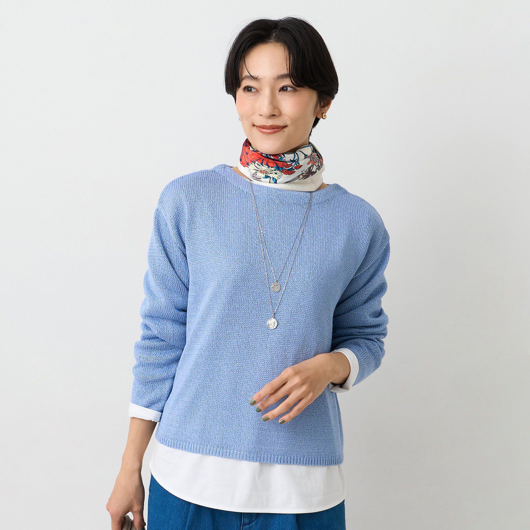 UNTITLED「【洗える/光沢感】ファンシーヤーンニット」|ニット・セーター|