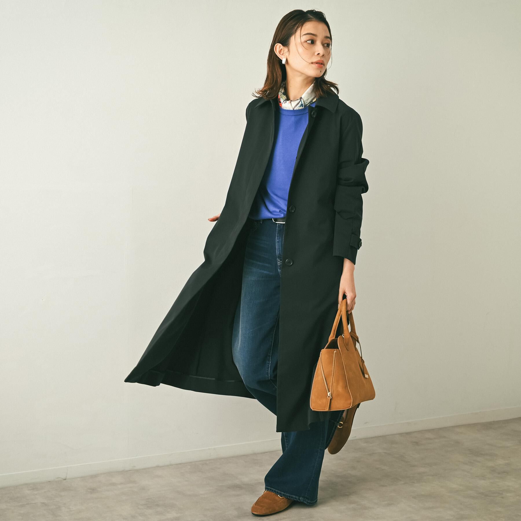 UNTITLED「【はっ水/洗える/セレモニーにも】タスランステンカラーコート」|ステンカラーコート|