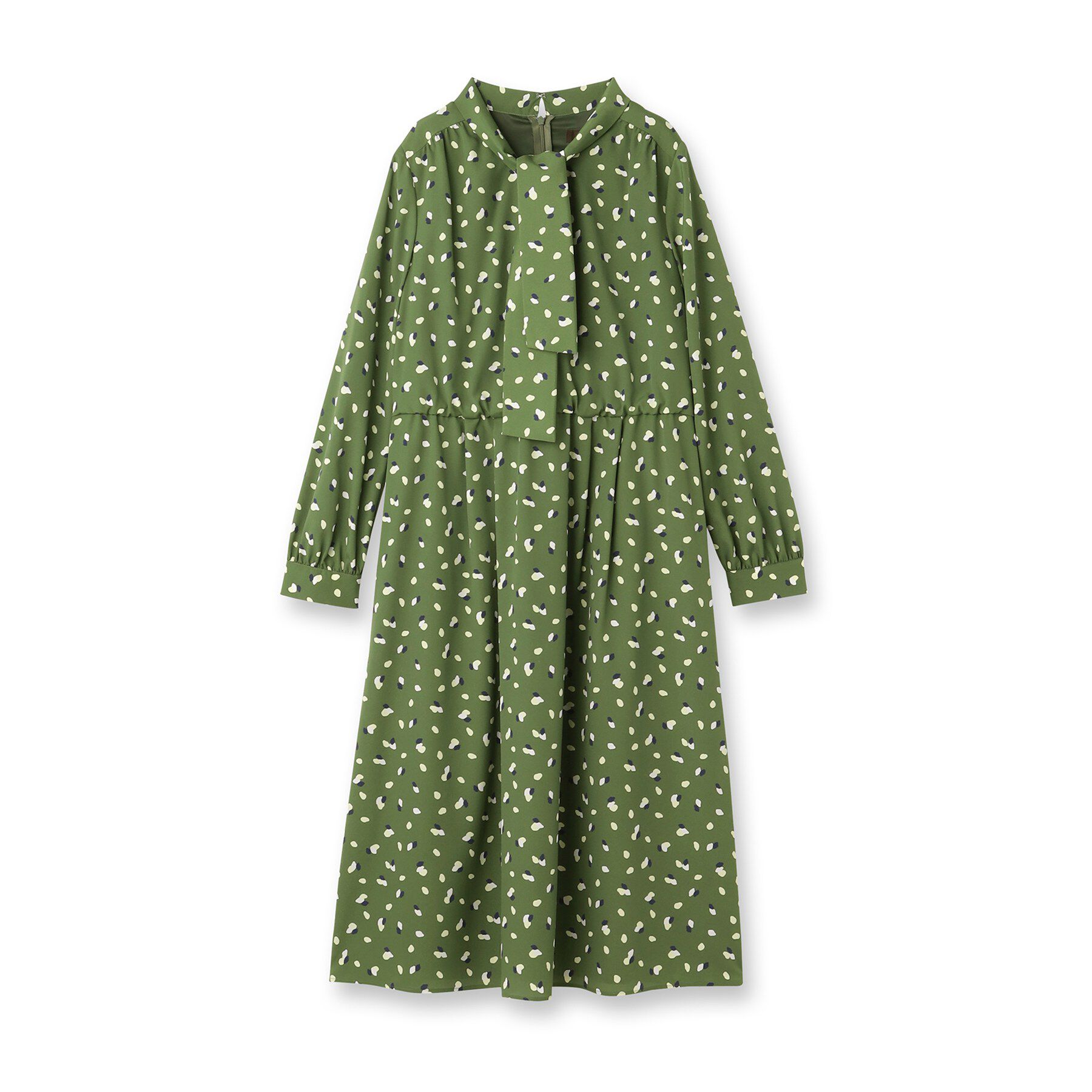 Reflect「【通勤・おでかけにおすすめ◎】フラワープリントボウタイワンピース」|ワンピース|