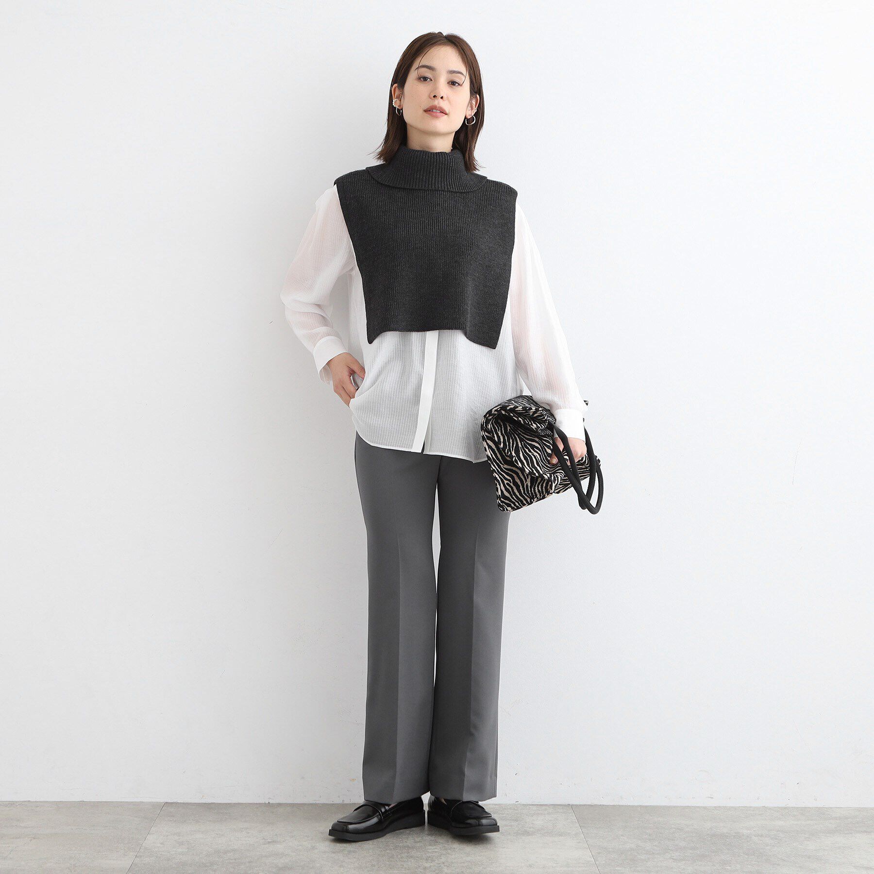 INDIVI「【新作！褒められパンツ／洗える／高ストレッチ】セミフレアパンツ」|その他|