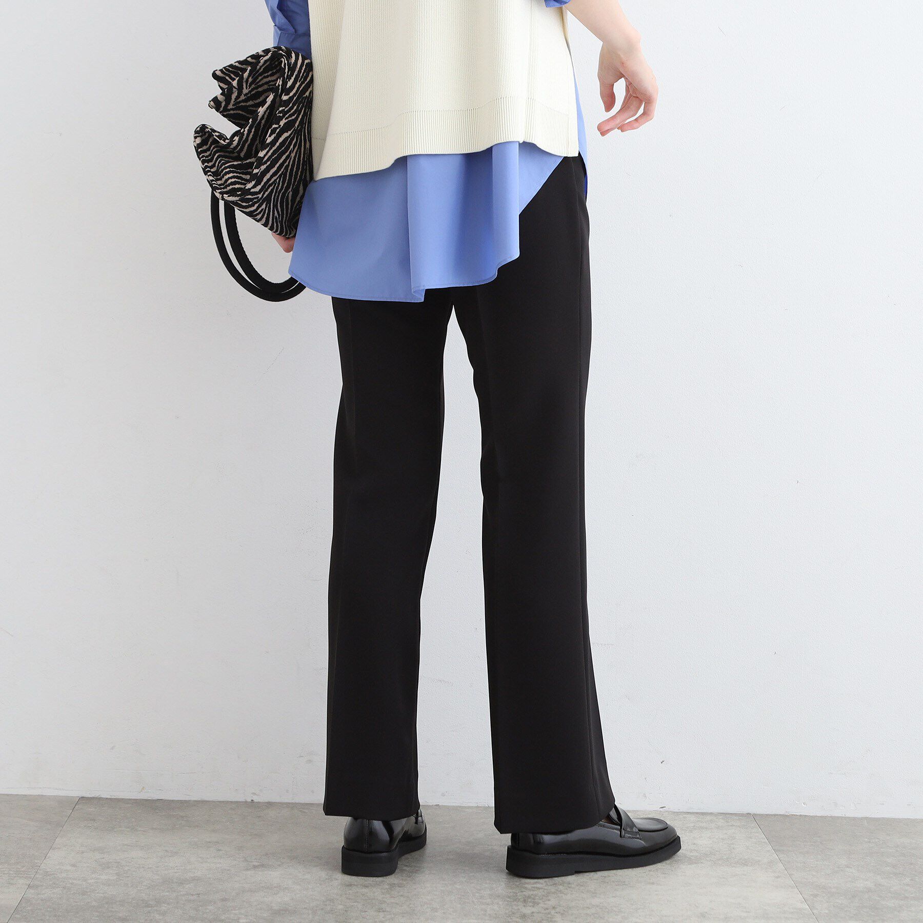 INDIVI「【新作！褒められパンツ／洗える／高ストレッチ】セミフレアパンツ」|その他|