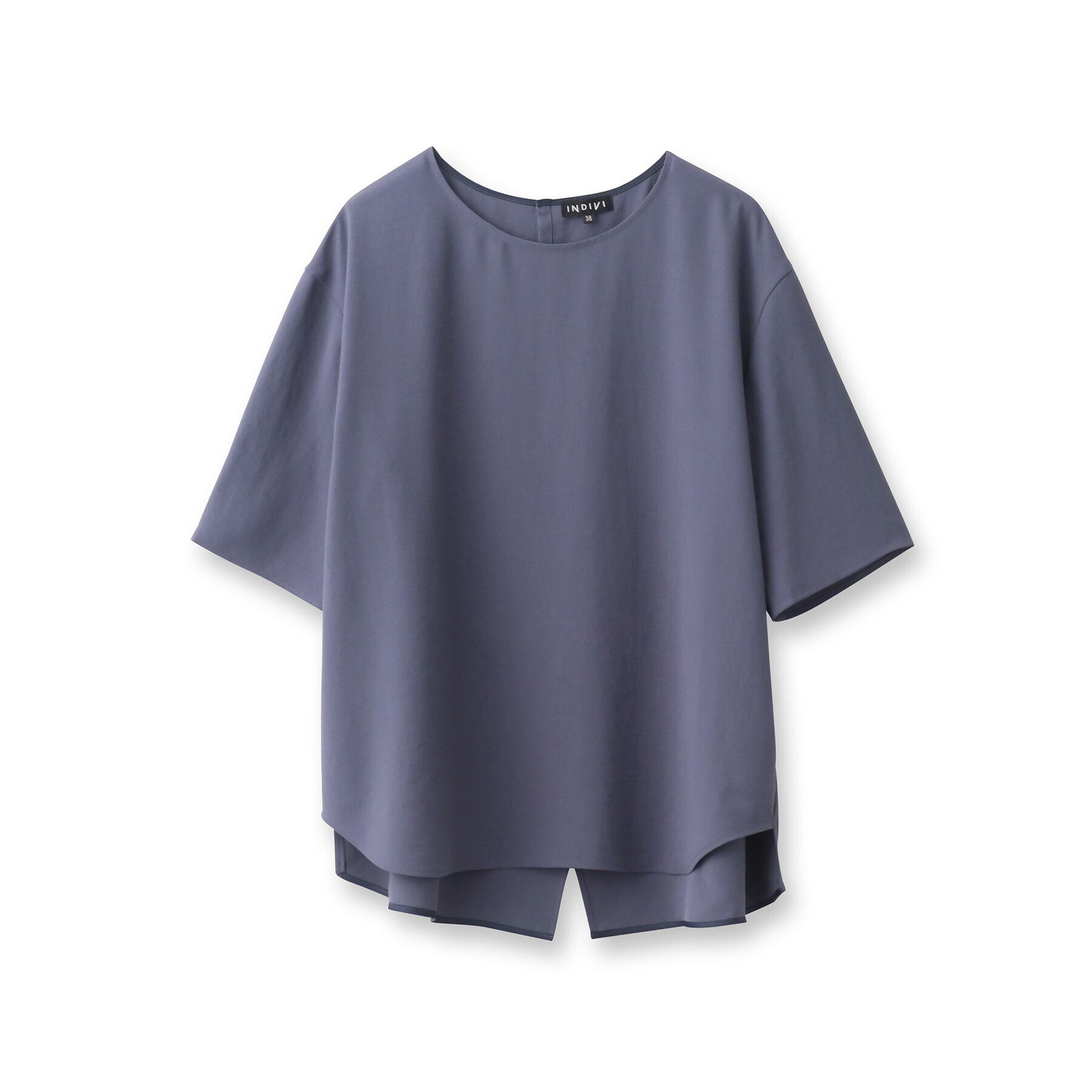 INDIVI「【洗える／UVケア／SETUP可能】バックシャンブラウス」|シャツ・ブラウス|