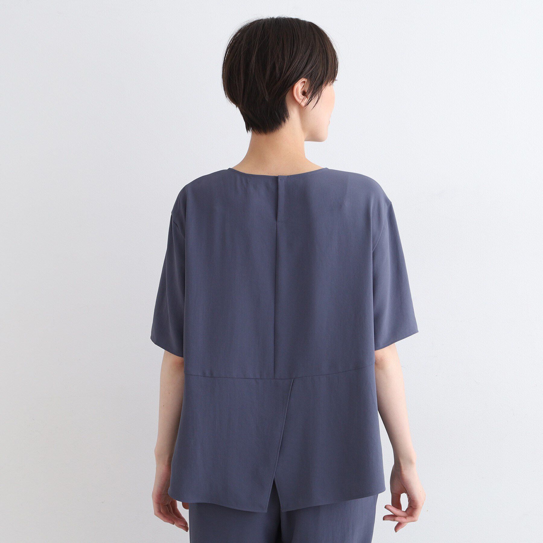 INDIVI「【洗える／UVケア／SETUP可能】バックシャンブラウス」|シャツ・ブラウス|