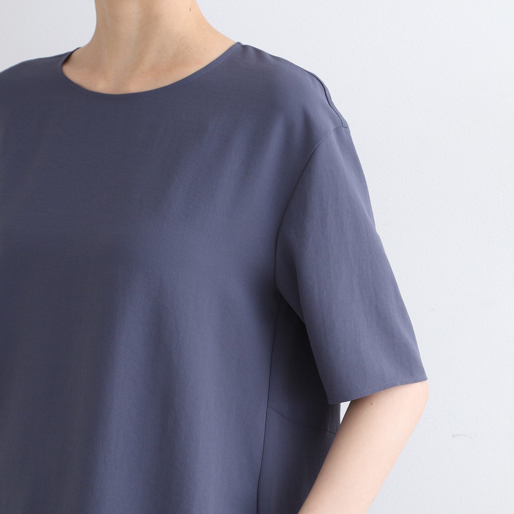 INDIVI「【洗える／UVケア／SETUP可能】バックシャンブラウス」|シャツ・ブラウス|