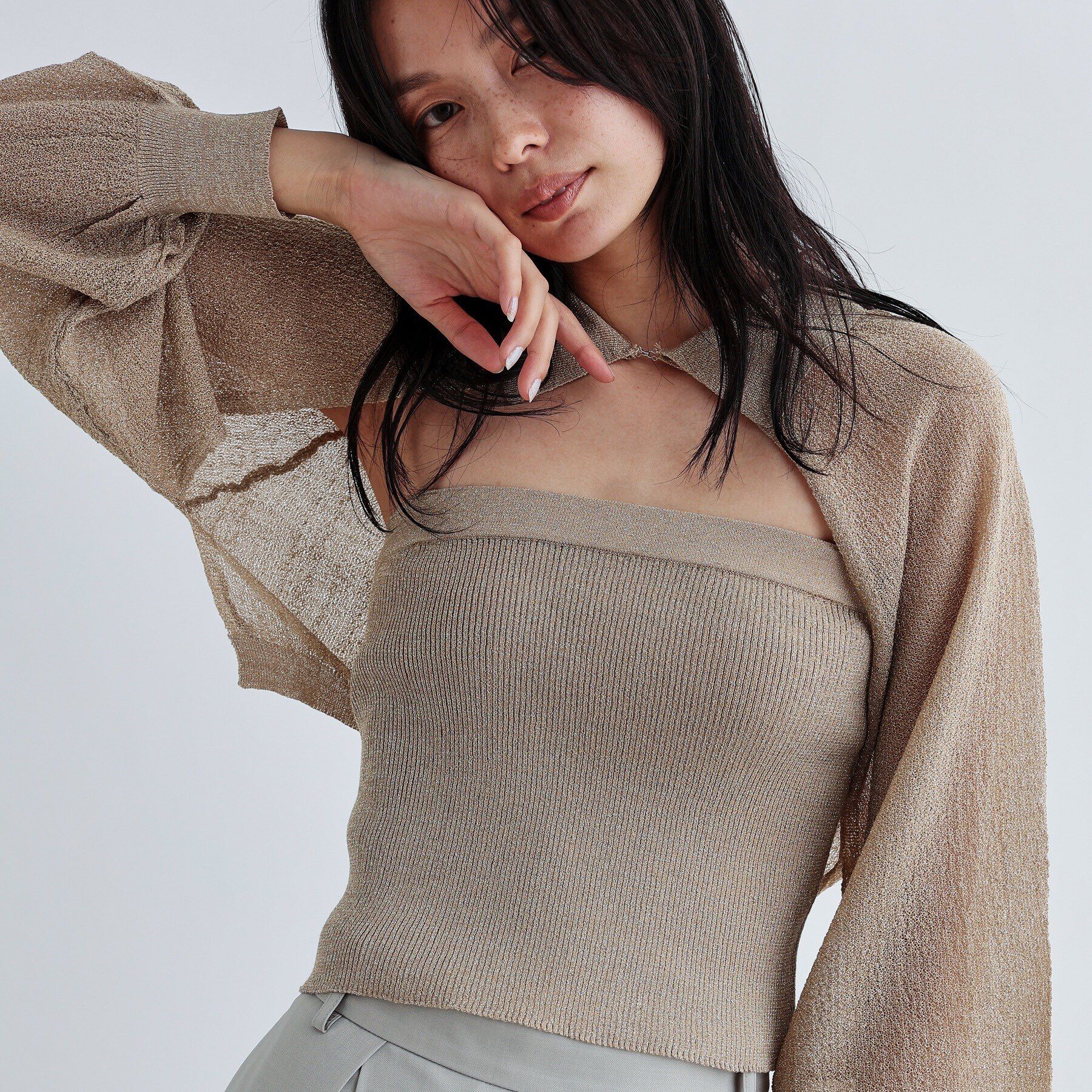 GALLEST「ビスチェポロアンサンブル」|その他|ベージュ(052)