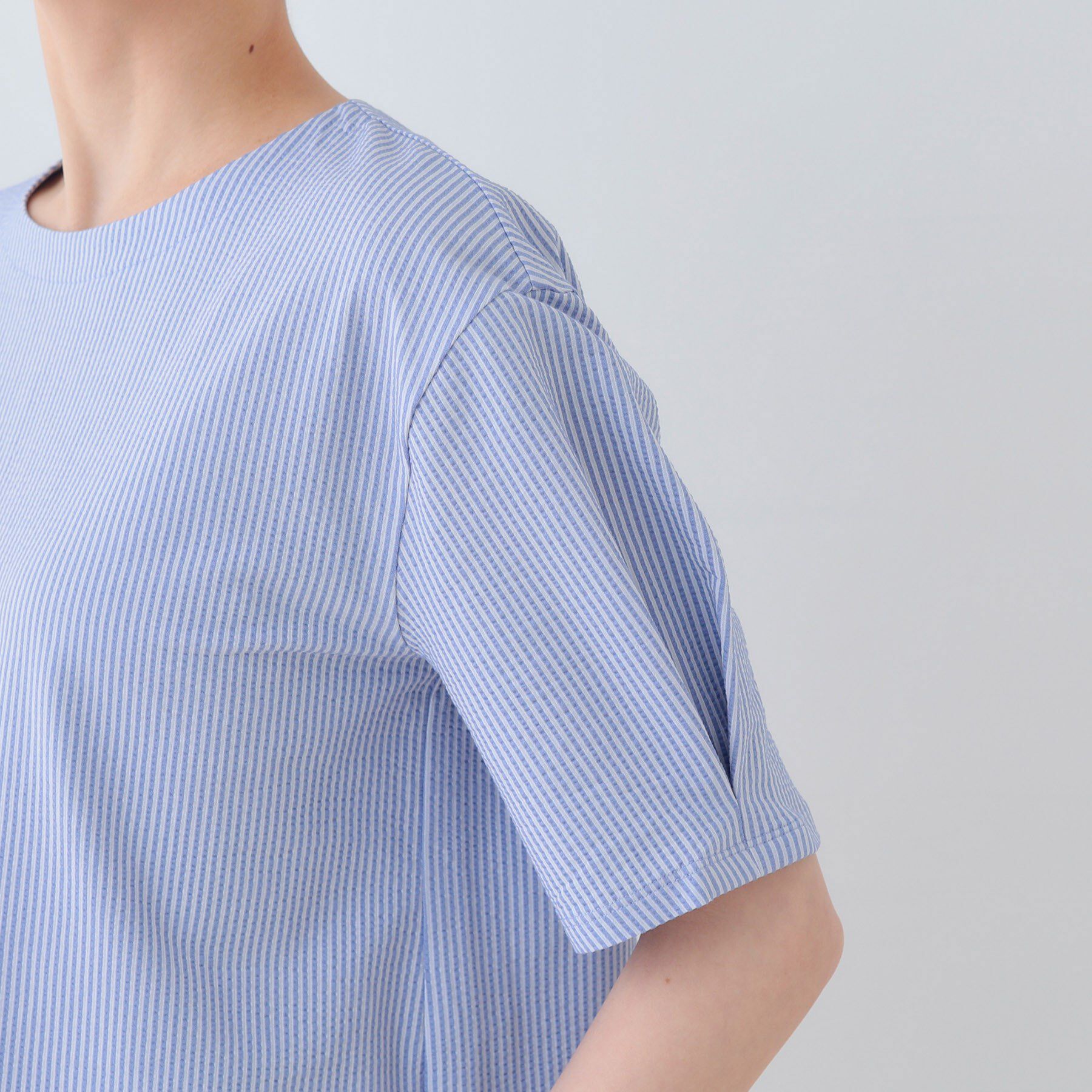 INDIVI「【洗える】サッカー素材カットソー」|Tシャツ・カットソー|